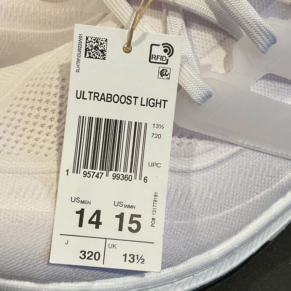 adidas Ultraboost Light Triple White Running Shoes